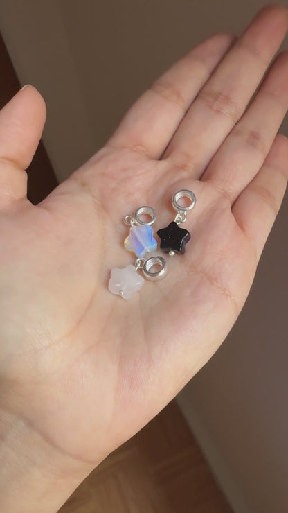 Open heart charm